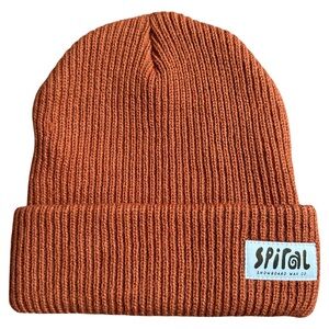 Spiral Wax Co. | Bork Beanie Unisex Brown Rust Spice Knit Beanie One Size‎ NWOT